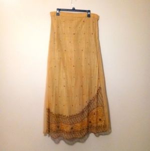 High waisted indian skirt